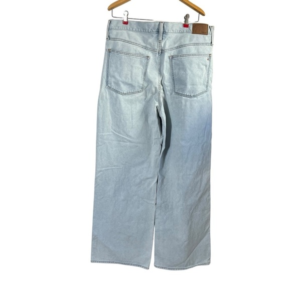 MADEWELL Superwide-Leg Jeans in Olcott Wash: Pleated Edition ND612 - Picture 4 of 14